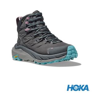 HOKA 女  Kaha 2 Goretex  登山鞋 城堡岩灰/黛藍