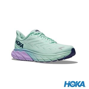 HOKA 女 Arahi 6 寬楦 路跑鞋 透光藍/紫丁香
