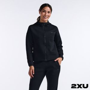 2XU 女 Commute長袖連帽外套 黑