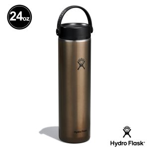 Hydro Flask 24oz/709ml 輕量 寬口 提環 保溫瓶 曜石黑