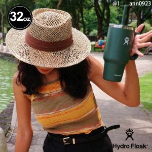 Hydro Flask 32oz/946ml 吸管 冰霸杯 隨手杯 針葉綠