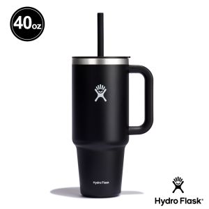 Hydro Flask 40oz/1182ml 吸管 冰霸杯 隨手杯 時尚黑