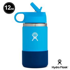 Hydro Flask 12oz/354ml 寬口 吸管蓋 保溫瓶 海洋藍