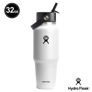 Hydro Flask 32oz/946ml 寬口 提環 吸管 隨行杯 保溫瓶 經典白