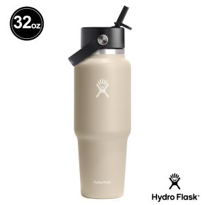 Hydro Flask 32oz/946ml 寬口 提環 吸管 隨行杯 保溫瓶 燕麥色