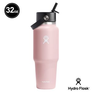 Hydro Flask 32oz/946ml 寬口 提環 吸管 隨行杯 保溫瓶 櫻花粉