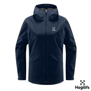 Haglofs 女 Husk PF 防水外套 塔恩藍 