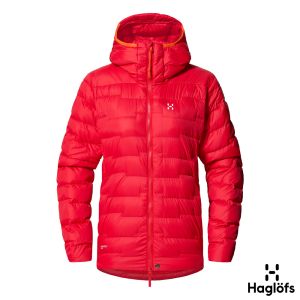 Haglofs 女 Roc Flash Down羽絨連帽外套 亮紅