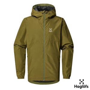 Haglofs 男 Kaise GTX 防水外套 橄欖綠