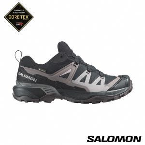 Salomon 女 X ULTRA 360 Goretex 低筒登山鞋 黑/李子紫/粉咖