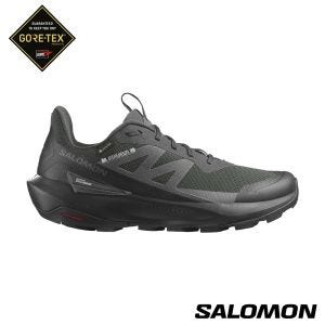 Salomon 男 ELIXIR ACTIV Goretex  低筒登山鞋 幻灰/黑/灰