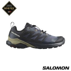 Salomon 男 X-ADVENTURE Goretex 健野鞋 色調灰/黑/岩綠