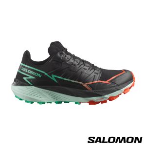 Salomon 女 THUNDERCROSS 野跑鞋 黑/櫻茄紅/光電綠