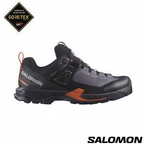 Salomon 女 X ULTRA ALPINE Goretex 低筒登山鞋 黑灰/黑/橙