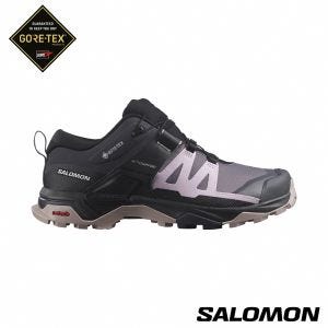 Salomon 女 X ULTRA 4 Goretex 低筒登山鞋 鯊魚灰/黑灰/雲灰