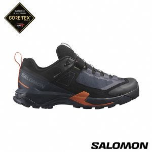 Salomon 男 X ULTRA ALPINE Goretex 低筒登山鞋 藍/黑/紅橙