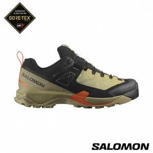 Salomon 男 X ULTRA ALPINE Goretex 低筒登山鞋 棕/黑/橙