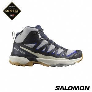 Salomon 男 X ULTRA 360 EDGE Goretex 中筒登山鞋 紫/黑/藍