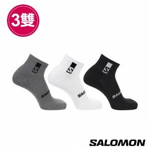 Salomon EVERYDAY 短襪 黑/白/雜灰(3入組)