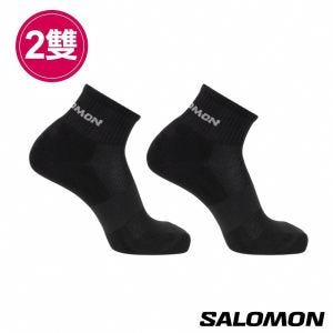 Salomon EVASION 短襪 黑/黑(2入組) 