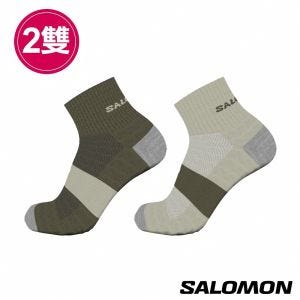 Salomon EVASION 短襪 橄欖綠/苜蓿綠(2入組) 