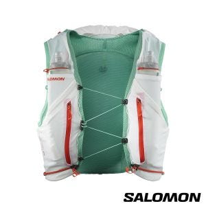 Salomon ADV SKIN 12 水袋背包組 白/光電綠