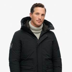 SUPERDRY 英版 男款 保暖外套 City Padded Parka 黑