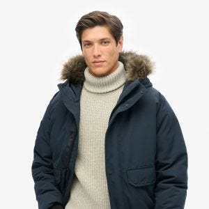 SUPERDRY 英版 男款 保暖外套 Everest Bomber 海軍藍