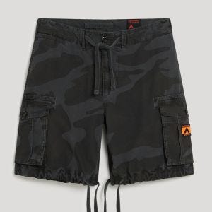 SUPERDRY 男裝 休閒短褲 工裝短褲 Parachute Light 黑迷彩