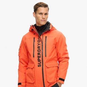 SUPERDRY 英版 男款 滑雪外套 Ski Ultimate Rescue 火焰橘