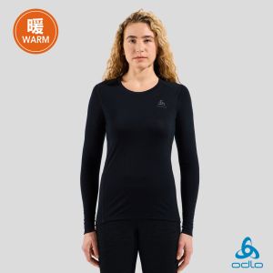 瑞士 ODLO 女 MERINO 200 美麗諾 羊毛 圓領 長袖 上衣 黑