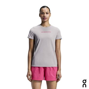 【瑞士 On 昂跑】女 On Run 機能排汗短袖 淡紫