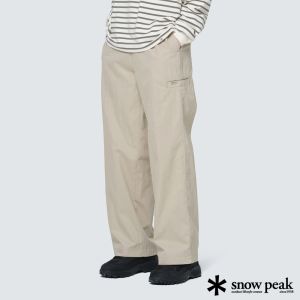 Snow Peak Clend Women's寬版長褲 米色