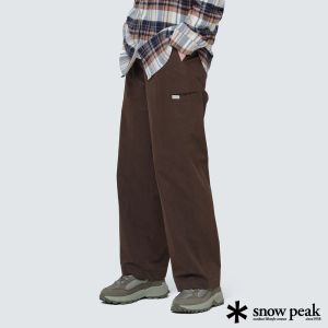 Snow Peak Clend Women's寬版長褲 可可棕