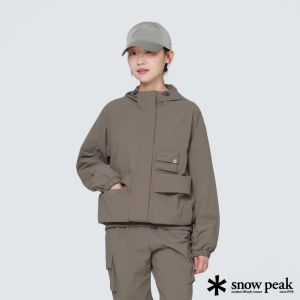 Snow Peak Root Women's連帽防風外套 深卡其