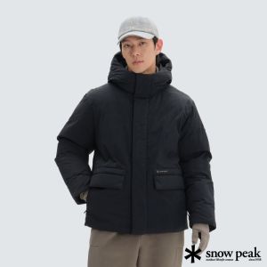 Snow Peak 男 City Camper 連帽羽絨外套 黑色