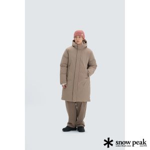 Snow Peak 男 City Camper 長版連帽羽絨外套 可可棕