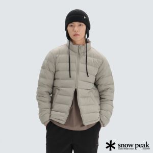 Snow Peak 男 輕量立領鵝絨外套 霧灰色