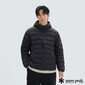 Snow Peak 中性款 輕量連帽鵝絨外套 黑色