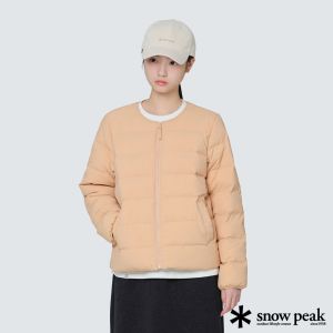 Snow Peak Land Women's輕羽絨夾克 粉橘色