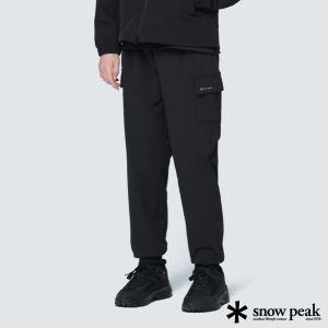 Snow Peak Lago Women's抓絨工裝縮口褲 黑色