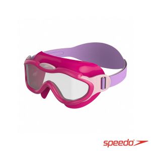 Speedo 幼童 運動泳鏡 Biofuse 面罩 粉/紫