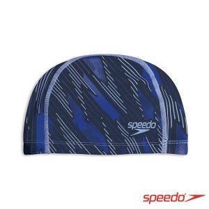 Speedo 成人合成泳帽 Boom Ultra Pace 藍