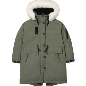 SUPERDRY 韓版 女款 羽絨外套 Duck Down Fishtail 卡其綠