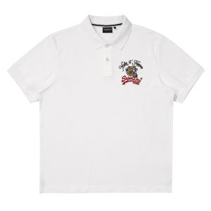 SUPERDRY 韓版 男款 POLO衫 短POLO Tiger Logo 白