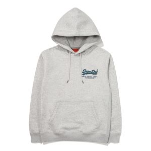 SUPERDRY 韓版 中性款 男女適穿 帽T 連帽套頭衫 Vintage Small Logo 灰