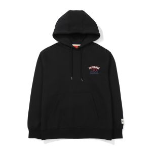 SUPERDRY 韓版 中性款 帽T 連帽套頭衫 Semi-Over Fit 1954 黑