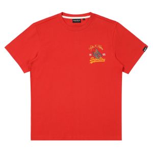 SUPERDRY 韓版 中性款 男女適穿 短袖T恤 短Tee Snake S Logo 紅