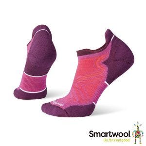 Smartwool 女 機能跑步局部輕量減震踝襪 粉霧紫