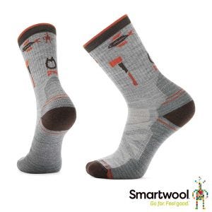 Smartwool 機能 戶外 全輕量 減震 中筒襪 中長襪-趣露營 淺灰